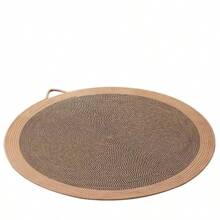 1pc Anti-Shedding Cotton Rope Woven Cat Scratch Mat, For Cat Scratching And Lounging