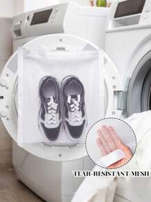1pc Reusable Laundry Wash Bag For Shoes & Clothes, Adjustable Dryer Strap, Protects From Deformation & Quiet, Mini Wash Bag Available For Household, Dorm, Apartment, Laundromat, Hotel