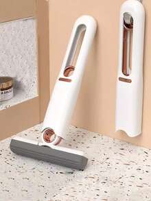 3件套便携式狗尿清洁拖把，迷你手持拖把带旋转头，易于使用，塑料可水洗，宠物主人的理想选择，宠物清洁必备，紧凑型清洁工具，宠物清洁用品