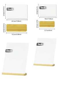 3 piezas Marco de fotos de metal en blanco de 5"x7"/ 6"x8", con base de madera, compatible con impresión por transferencia de calor, personalizable con fotos para regalo del Día de la Madre, decoración de boda, recuerdo familiar - Compatible con prensadora térmica - Marcos de fotos personalizables - Artículos esenciales hechos a mano - Exhibición conmemorativa de fotos - Regalo de decoración premium para el hogar