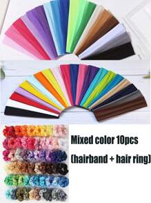 36 Pack(Colors Are Not Repeated) Women's Elastic Sweat-Absorbing Headbands - Solid Color, Elastic Hairbands For Sports And Yoga - Perfect Gift For Girls On Thanksgiving And Christmas