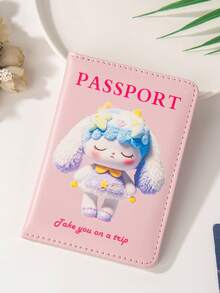 1个哑光PU材质世界地图及字母印花护照夹，固定式设计，护照套，护照钱包，护照包，适合度假、旅行、飞行、返校，男女通用，旅行必备品 - 彩色 - 查看 21