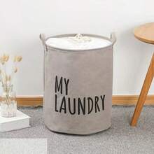 Giỏ đựng đồ giặt bằng vải chống nước có thể gấp lại, giỏ đựng quần áo bẩn dung tích lớn cho gia đình, phòng tắm, đồ chơi - Nhiều màu - Xem 4