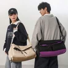Bolsos de hombro para mujer - Negro y morado - Ver 1
