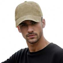 American Retro Vintage Washed Baseball Cap - Simple And Versatile, Unisex Design, Full Of American Street Atmosphere, Easy To Create A Lazy And Relaxed Feeling, Suitable For Commuting And Travel - Khaki - View 4