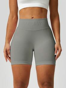 NcmRyu Women's Seamless Butt-Lifting Sports Shorts