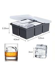 Large Six And Eight Square Silicone Ice Tray Ice Cream Dessert Juice Frozen Model For Home Use With Lid