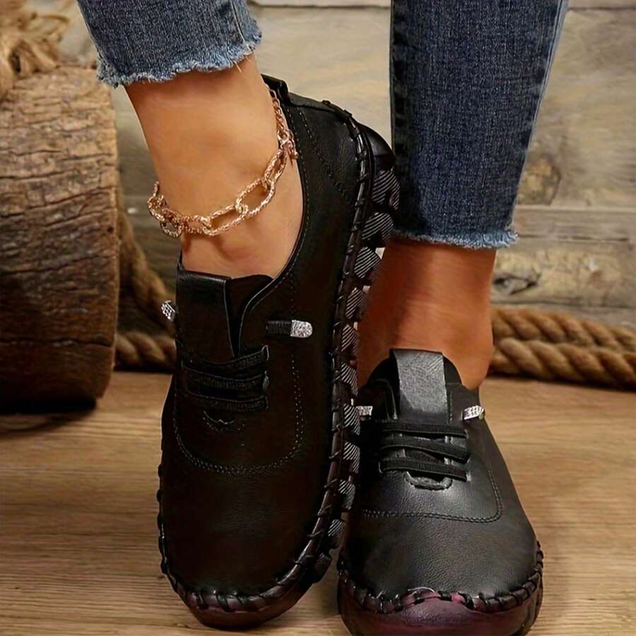 Sneakers For Women Cushioned Oxford Summer Spring Breathable - 黑色 - 查看 1