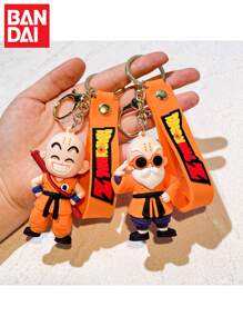 bandai Llavero de anime Bandai con figura de acción de Son Wukong Beijita con flauta corta, de 8 cm de PVC, como colgante de bolso para hombre y mujer, un exquisito regalo para amigos, perfecto para el Día de San Valentín, Halloween, Navidad y Año Nuevo