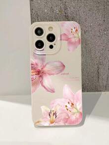 1 Piece Fashion Phone Case Does Not Include Lanyard Or Stand. Pink Floral Fashion Shockproof 1 Unit Perforated Straight Edge Bible Verse Phone Case Pink Floral Painted Thick Protective Compatible With 16/11/16pro/16plus/16promax/16e/15Promax/13/14/12/XS/XR/7G/8P Compatible With Galaxy S25/S25Plus/S25Ultra/A16/A36/A26/A56/A50/A12 Waterproof Drop Resistant Scratch Resistant Spring Gift Birthday Anniversary Party Case - 彩色 - 查看 8
