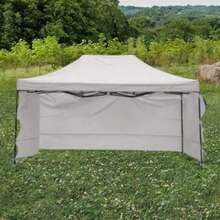 Carpa toldo plegable con paredes tamaño 3x45 metros lona impermeable resistente para exteriores protección contra sol y lluvia fácil instalación desmontable portátil ideal eventos jardín terraza camping fiestas reuniones uso comercial multifuncional durable accesorios toldos - Blanco - Ver 6