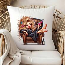 1/2/3 piezas Parches con diseño de copa de vino para mujeres - Diseño de moda informal de copa de martini con labios rojos y cabello ondulado, lavables para decorar camisetas, jeans, bolsos - Suministros creativos de manualidades DIY