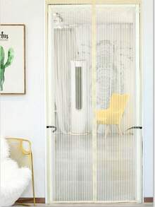 1 Pc Magnetic Mesh Curtain, Anti-Mosquito Bedroom Divider, Wind Proof Fly Proof Screen Door, Self-Adhesive Magnetic Soft Screen For Summer, Essential Home Protection Product - Multicolor - View 11