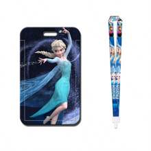 1pc Anime Frozen Princess Series Card Holder For Bus Pass Student ID Campus Card Access Card Badge Lanyard Back To School Student Supplies For Women Wallet Mini Wallet Purse Wallet School Supplies Card Wallet