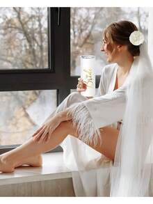 1 Stück Bademantel, Braut & Brautjungfer Kleider Mantel mit Initialen, Morgenmantel und Schlafanzug, Brautjungfer-Outfit, Hochzeitszeremonie & Empfangs-Accessoires, Damen Frühling Sommer Hochzeit Brautjungfer Schlafanzug, Braut Kleid Freundin Party bestickter Bademantel, Braut Bademantel Hochzeitsfeier Hochzeitsausstattung, Outdoor-Hochzeit Feier-Bedarf, Rückkehr zur Schule