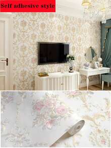 3D 自粘壁纸，豪华家居使用无纺布墙纸，美式风格，适用于卧室、客厅、电视背景墙、家具翻新礼物、生日毕业典礼房间装饰、家居装饰、墙壁装饰、浴室装饰、卧室装饰、房间装饰用品、客厅装饰、房屋装饰、家居装饰、客厅墙纸、墙贴、墙贴 - 多色 - 查看 12