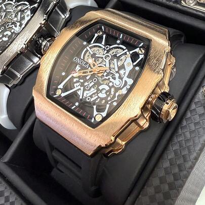 ONOLA 2026 Nouvelle montre à quartz de luxe pour hommes, étanche 30M, lumineux, calendrier, boîte cadeau d'affaires