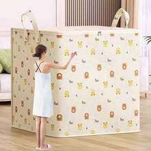 1 große wasserdichte Quiltaufbewahrungsbox, verwendbar für Umzüge, Verpackung und Ordnung von Kleidung, Decken