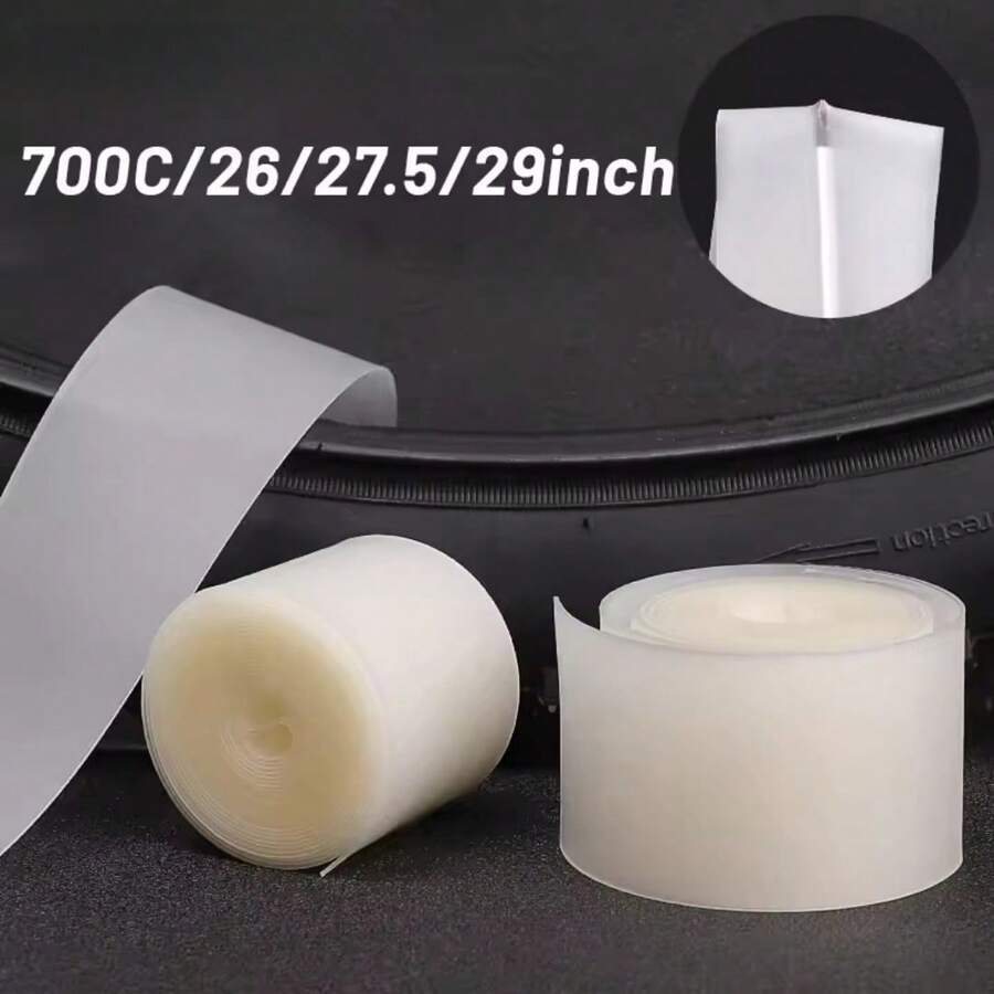 2 件 TPU 防刺穿轮胎内胎，适用于 700C 26/27.5/29 英寸自行车车轮的内胎保护器，山地自行车修理防刺胶带垫配件