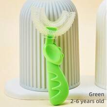 1 Pc U-Shaped Toothbrush, Toothbrush With Soft Silicone Brush Head, Manual Toothbrush, Oral Teeth Cleaning Design - Multicolor - View 17