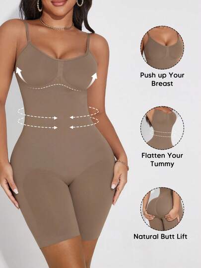 1Pc Women's Breast Lift Tummy Control Butt Lift Shapewear Bodysuit Underwear Bodysuit