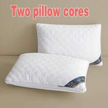 2pcs Pillow, 5-Star Hotel Quality, Suitable For Side Sleepers And Back Sleepers, Ideal For Home Use, Great Gift