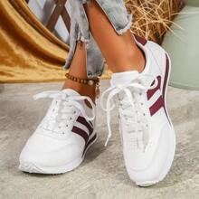 Tênis Casuais Versáteis e Leves de 2024 para Mulheres, Estilo de Campus com Cadarço Antiderrapante