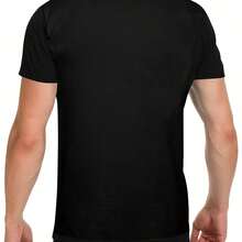Modelo Especial Graphic T-Shirt For Men - Red Oversized Tee With Lion Cr*Est Design - màu đen - Xem 2