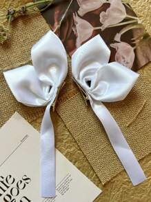 2 pezzi Eleganti fermagli per capelli a forma di farfalla decorativa, fermagli a molla per orecchie laterali per donne