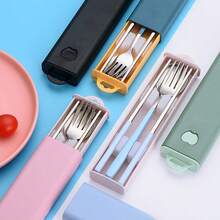 Customized 3-Piece Tableware Set - Spoon, Fork, Chopsticks, Personalized Cutlery Set - Multicolor - View 4