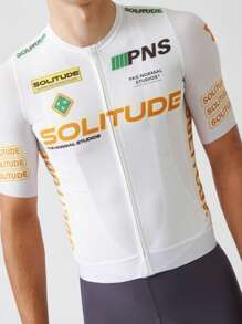 PNS CYCLING PNS CYCLING Men'S Summer Cycling Jersey - Breathable, Moisture-Wicking, Short Sleeve, Zip-Up, Lightweight, Windproof, Triathlon & Road Bike Top With Pockets, Yellow & White, Outdoor Sports Attire, Sports Top|Dynamic Graphic Top|Zippered Top
