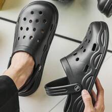 Chaussures de glissement respirantes et aérées unisexes, sandales plates légères pour une utilisation intérieure/extérieure