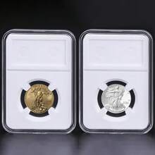 10 Silver Coin Display And Protection Boxes - Perfect For Morgan, Peace, IKE Dollars | Durable Plastic, Perfect Collection Storage Box
