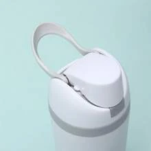 Vaso aislado de acero inoxidable de 19 onzas, vaso de agua para deportes al aire libre con asa, gran capacidad, de acero inoxidable 304, vaso de agua al vacío