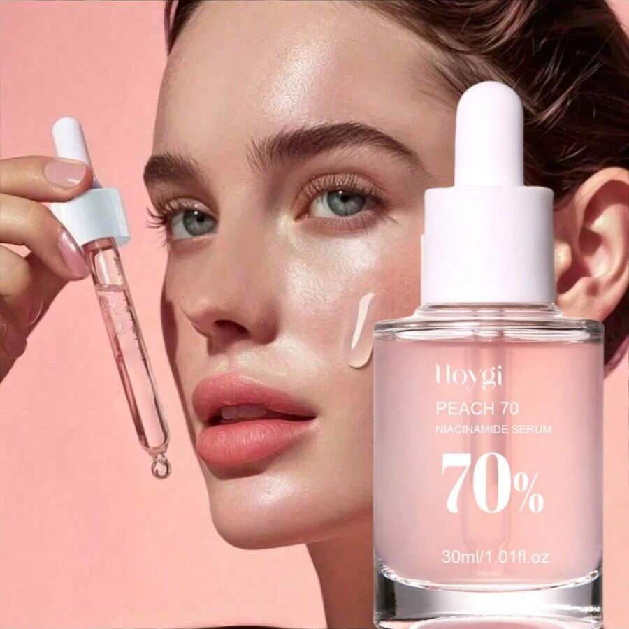 烟酰胺精华，亮白保湿面部精华 - 淺粉色 - 查看 1