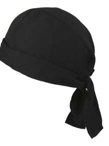 1pc Men's Solid Color Flat Binded Headband Cap