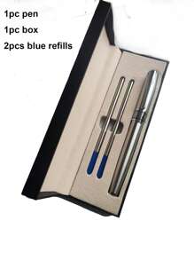 Novo Desenho de Luxo Caneta de Escritório de Metal Preta, Caneta de Esfera Metálica para Assinatura, Caneta Metálica como Presente de Negócios e de Volta às Aulas