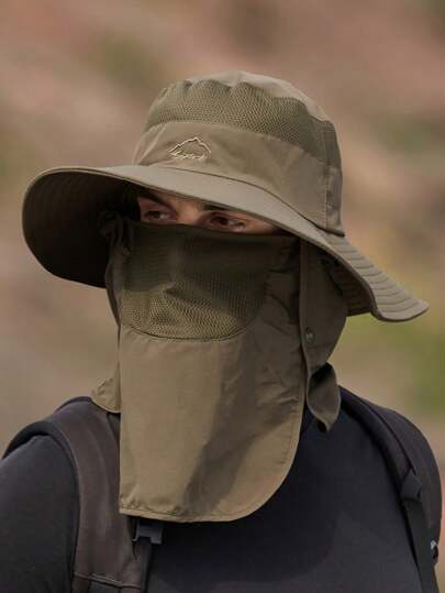 قبعة شمس رجاليه عريضة الحواف، قابلة للتنفس وحماية من الأشعة فوق البنفسجية للرحلات البرية والصيد في الصيف، مناسبة لأنشطة الصيف الخارجية كالتنزه والصيد