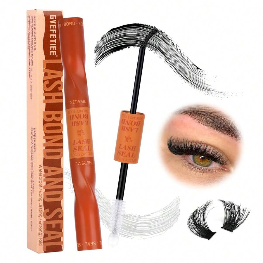 Lash Bond And Seal Lash Glue Bond And Seal Waterproof Long Lasting Lash Cluster Bond And Seal Strong Hold Cluster Eyelash Glue 2 In 1 Bond And Seal For DIY Lash Extensions By US - 1 - View 1
