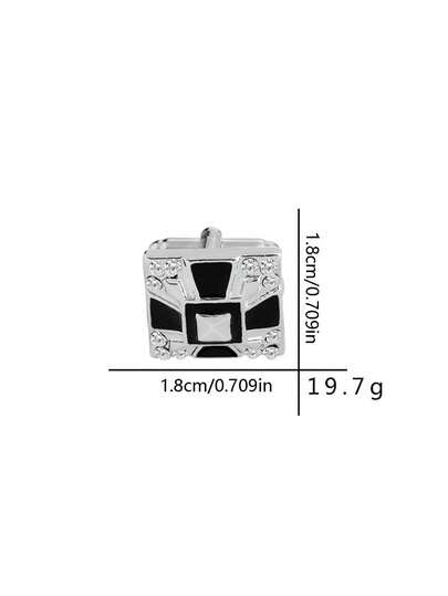 1 对男士骑行主题袖扣，法式衬衫配饰，适合通勤、伴郎和城市婚礼装扮