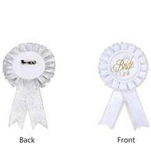 4pcs Groom & Bride Wedding Party Decoration Set, Including Shoulder Strap Badge, Ceremonial Attire Accessory, Wedding Event Costume Party Supplies