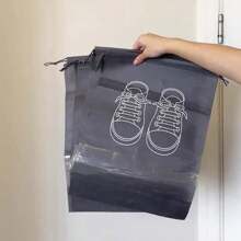 10-Pack Polyester Shoe Bags With Transparent Window – Breathable And Dustproof Travel Shoe Organizer Pouches For Luggage Packing And Storage Protection