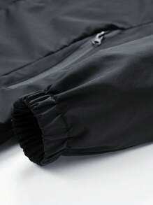 [Lightweight Windbreaker] Men Casual Hooded Jacket Lightweight Zip-Up Windbreaker With Drawstring & Pockets Outdoor Activities, Fall