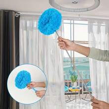 Ceiling Fan Cleaner Duster Reusable Microfiber Ceiling Fan Blade Cleaner With Extension Pole Adjusts (12-31.5 Inch) For Cleaning Walls Bookshelves Furniture Door Window Top