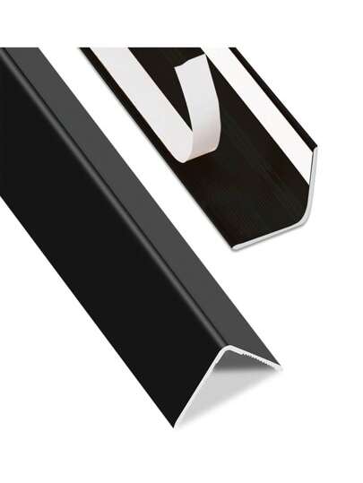 3 Stücke Aluminiumfolien-Aufkleber, L-förmige Eckschutzleisten, 90 ° Winkel, verwendet für Wand, Türrahmen, Schrank, Bodenschutz und Dekoration, 35 Zoll lang und 1,18 Zoll breit, geeignet für Möbel, Fensterbänke, Türen, Schrankkantenschutz, Fotorahmen im Haushalt