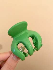 4个/1个女士多巴胺南瓜发夹，4.5厘米/1.77英寸，时尚百搭发饰，优雅风格，适合日常佩戴、休闲聚会、通勤、度假、发型设计、洗脸、淋浴、化妆以及搭配服装和其他配饰，夏季发饰美发爪夹休闲发爪秋冬海滩度假必备 - 彩色 - 查看 4