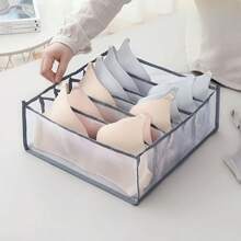 1pc 6-Grid Large Capacity Multi-Function Underwear Storage Box