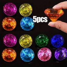 5/10/15 件大型彩色亚克力钻石宝石 - 海盗寻宝珠宝，适用于工艺品、派对礼品、圣诞节/复活节装饰和花瓶填充物 | 鲜艳的装饰珠宝，适用于展示和新奇玩具 - 彩色 - 查看 14