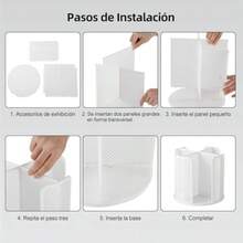 MTQ Dispensador de Vasos Dispensador de Vasos de Papel Giratorio Organizador de Vasos con 4 Compartimentos Especiero Organizador de Cocina Giratorio 360º para el Hogar Cocina Oficina Bar - blanco - Ver 5