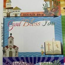 Bible Verse Name Tag Stickers 3.5 X 2.25 Inch-God Bless Self Name Labeling Christian Religious Name Tags,Suit For Classroom School Party 60pcs School Supplies,Back To School